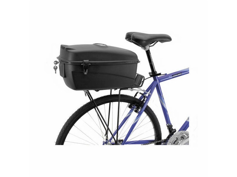 Suitcase for bicycle carrier lockable 17l