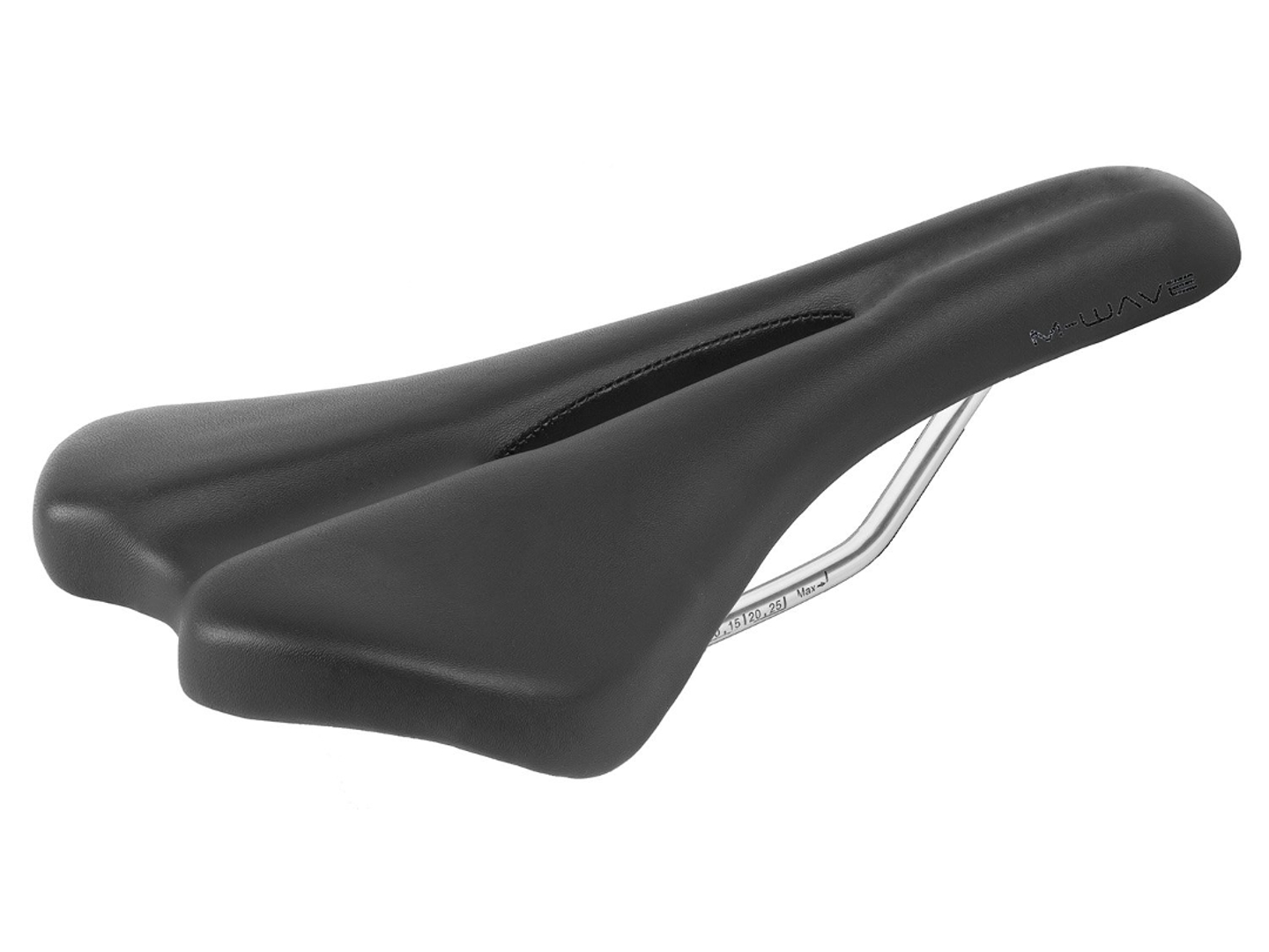 Sportovní sedlo M-WAVE Comp V  s dírou ,černé