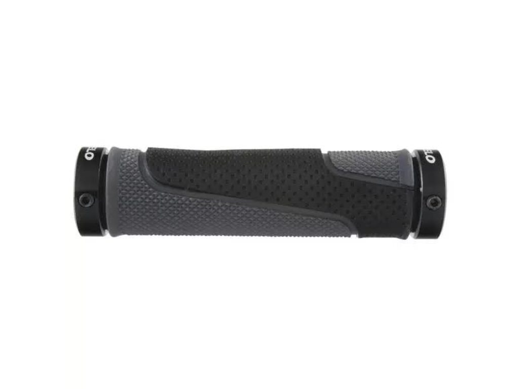 Grips VELO D3 with two Alu clamps three-blends width 130mm packed in box colour black-grey