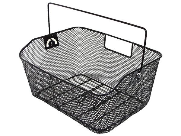 Basket for Bicycle carrier steel size 40x30x18cm colour black
