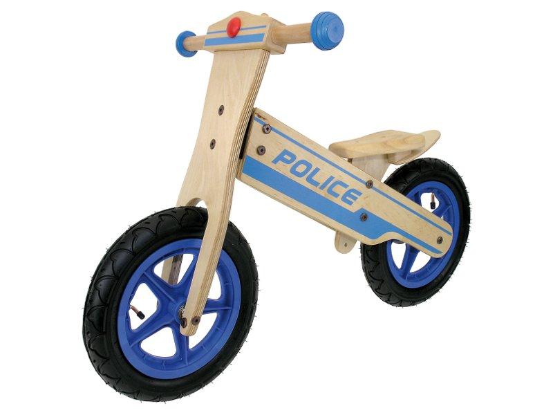 Children running bicycle with non-flat wheels 12  Police