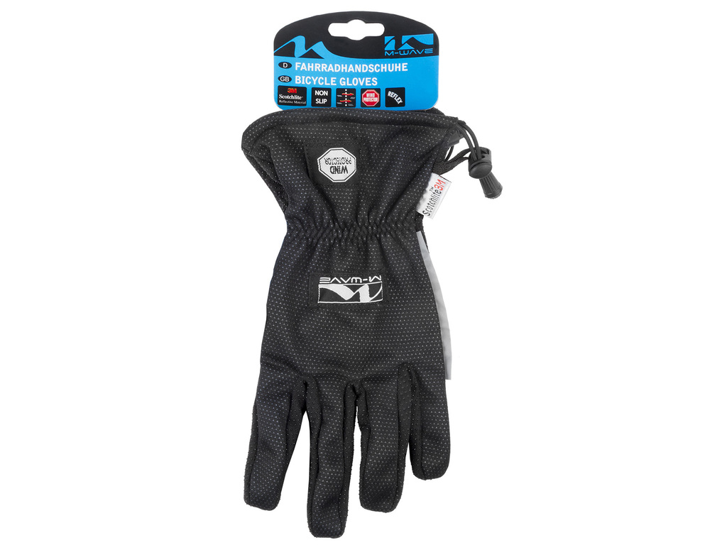 Gloves M-Wave winter long WINDSTOPPER-material colour black size M