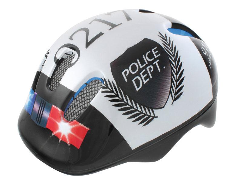 Helmet Mighty Children Police black/white