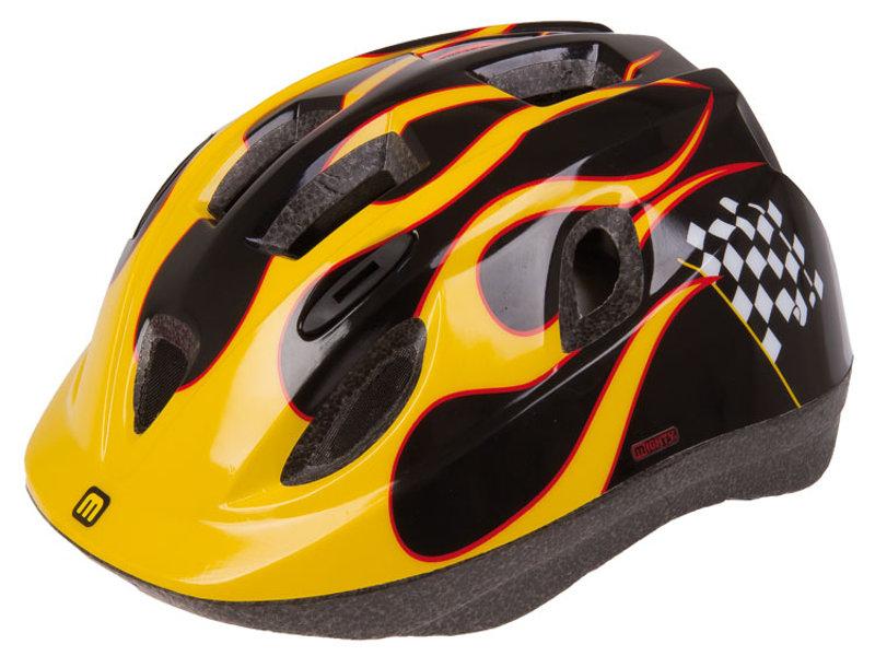 Helmet Mighty JUNIOR Race black/yellow size XS 48-54cm