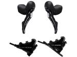 Shimano 105 ST-R7020 2x11kolo + kotoučové brzdy BR-R7070 řadící a brzdové páky set, přední + zadní