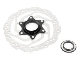 Shimano SM-RT10 - brzdový kotouč 160mm Center Lock  -  vnitřní + vnější ozubení matice