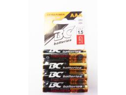 Baterie mikrotužková AAA alkalická 1,5V balené na blistru po 4ks - cena za balení