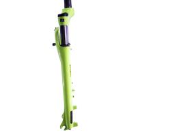 Odpružená vidlice Treking 28" SR Suntour NEX DS / zdvih 63 mm / sloupek 1 1/8" A-head / barva zelená fluo lesk