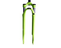 Odpružená vidlice Treking 28" SR Suntour NEX DS / zdvih 63 mm / sloupek 1 1/8" A-head / barva zelená fluo lesk