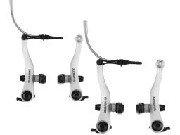 Shimano BR-R353 brzdové čelisti silniční - V BRAKE Alu, přední + zadní, stříbrné