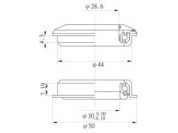 TANGE SEIKI semi-integrované hlavové složení ALU průmyslová ložiska 1-1/8" A-Head, barva černá