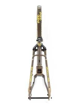 Celoodpružené MTB 29" Lee Cougan Quest SHIMANO Deore XT Di2 M8250 1x12 , velikost L – 19" (48 cm), hnědozlatá matná