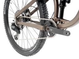 Celoodpružené MTB 29" Lee Cougan Quest SHIMANO Deore XT Di2 M8250 1x12 , velikost L – 19" (48 cm), hnědozlatá matná