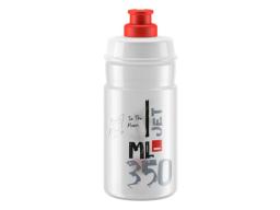 ELITE láhev JET  čirá/červené logo 350ml