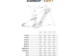 Celodpružený rám Conor - WRC E9 FS MTB 27,5"+ E-bike pro motor Shimano DU-E7000, velikost 17,5" (44cm)