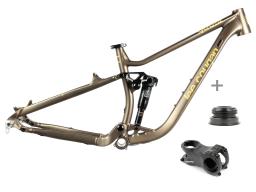 Celoodpružené  MTB 29" Lee Cougan Quest  Shimano Deore  1x11 , velikost  S -16" (40,5cm) - barva hnědozlatá matná