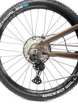 Celoodpružené  MTB 29" Lee Cougan Quest  Shimano XT/ SLX 1x12 , velikost  M -17,5" (44cm)  - barva hnědozlatá matná