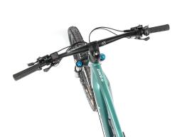 Celoodpružené elektrokolo  MTB 29"/27,5" Lee Cougan E-Quest – Brose S / 725 Wh, 20 Ah / Shimano XT 1x12 , velikost M – 17,5" – barva černo-military green lesklá