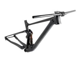 Celoodpružený karbonový rámový set   MTB 29" Lee Cougan Crossfire , velikost  S -16" (42cm) barva černá/chameleon lesk
