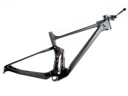 Celoodpružený karbonový rámový set   MTB 29" Lee Cougan Crossfire , velikost  S -16" (42cm) barva černá/chameleon lesk