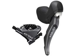 Shimano GRX ST-RX810 +BR-RX810  řadící a brzdová páka levá  - přední kotoučová brzda pro 2-převodník Flat Mount