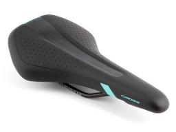 VELO Sedlo VL-4330, barva černá/tyrkys