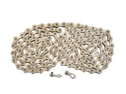 YBN  S9E  E-bike řetěz -  124 článků, 9kolo,  silver