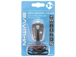 Světlo oboustranné M-WAVE Apollon Dual 3.8 USB