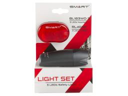 Set of lights Smart front SMART POLA8S 183-3E-LINE 3 ultraluminuous LED diodes rear SMART 403R  3LED diodes ,inc. Batte8es