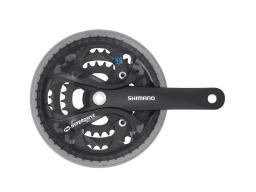 Chainset Shimano Acera FC-M361 tapered 175mm 42x32x22 colour black with cover