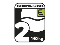 Vidlice TREKKING/2 140kg, 28"/29" , 1 1/8 -1,5" A-head ,pevná ALU  pro elektrokola