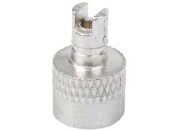 Čepička ventilku Auto kovová s klíčkem