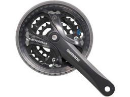 Chainset Shimano Acera FC-M361 175mm 48x38x28 for square tapered axle, colour black