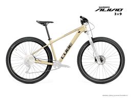 Kolo MTB 29" Cube Aim EX Shimano Alivio 3x9, velikost M – 16", písková