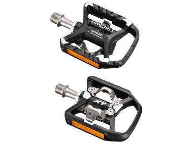 Shimano XT PD-T8000 pedály trekové jednostranné s odrazkou vč. kufrů, černé