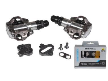 Shimano PD-M520 pedály MTB barva stříbrná vč. kufrů, baleno v krabičce
