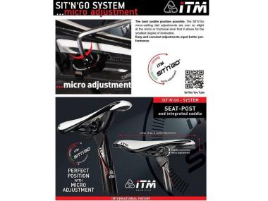 ITM Sit'n'Go CARBON SET - sedlovka  31,6mm, 350mm + sedlo