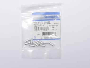 SHIMANO utěsněná ALU koncovka řadícího bowdenu SIS-SP40, 6mm, 10ks