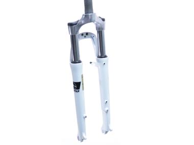 Odpružená vidlice treking 28" SR Suntour NEX MLO,  1 1/8" závit , zdvih 63mm / pro V-brzdy / bílá barva
