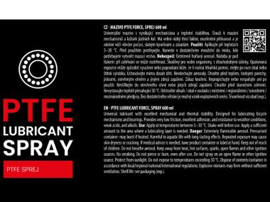 Olej-sprej PTFE - FORCE 600 ml