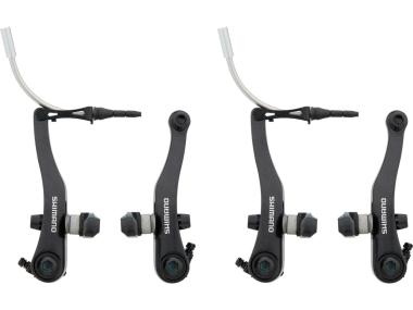 Shimano BR-R353 brzdové čelisti silniční - V BRAKE Alu, přední + zadní, černé