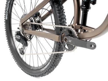 Celoodpružené MTB 29" Lee Cougan Quest SHIMANO Deore XT Di2 M8250 1x12 , velikost L – 19" (48 cm), hnědozlatá matná