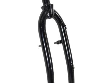 Vidlice TREKKING 28" 1 1/8" závit / pevná ocelová - černá, lesk