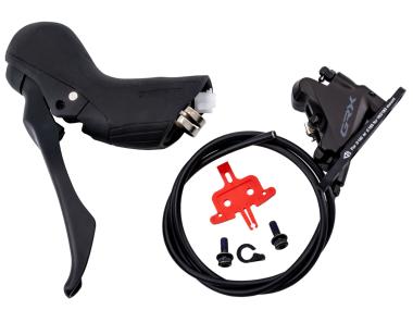 Shimano GRX BL-RX600(J-kit) BR-RX400-KIT přední kotoučová brzda pro 1 převodník - FLAT MOUNT 850mm polymer