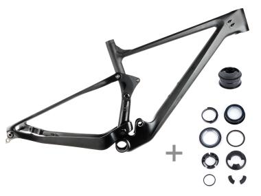 Celoodpružený karbonový rám   MTB 29" Spyder Cross , velikost  S -16" (42cm) + hlavové složení