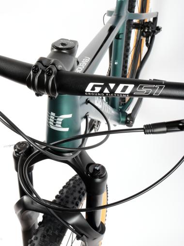 Kolo MTB 29"  Lee Cougan Revenge,  Shimano Deore  1x12 , velikost M – 19"   zeleno-černá matná