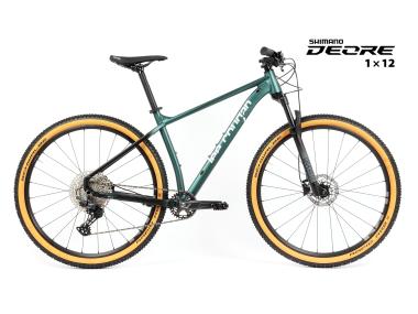 Kolo MTB 29"  Lee Cougan Revenge,  Shimano Deore  1x12 , velikost M – 19"   zeleno-černá matná