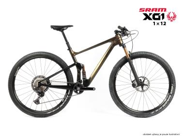 Celoodpružené MTB 29" kolo Spyder Cross  SRAM X01 Eagle 1x12 velikost  M – 18" (46 cm)    – barva dle přání