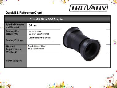 Adapter Sram PressFit 30 /BSA  68-73mm pro středové složení