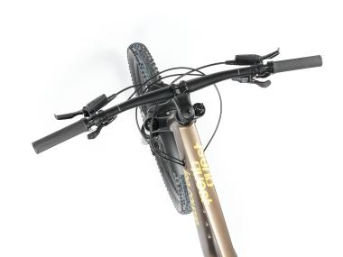 Celoodpružené  MTB 29" Lee Cougan Quest  Shimano Deore  1x11, velikost  S – 16" (40,5 cm), hnědozlatá matná